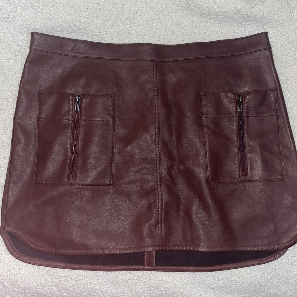 Leather BCBG maxazria skirt